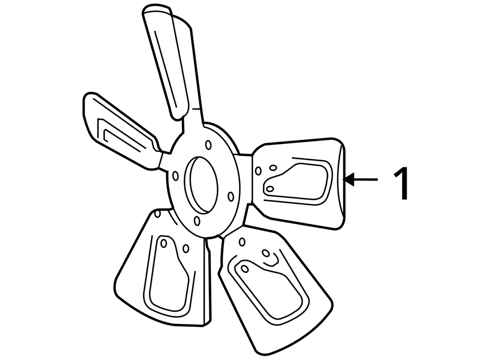 VENTILADOR DE REFRIGERACIÓN CHRYSLER 52027999AC NUEVO OEM 52027999AC Foto 3 de 3