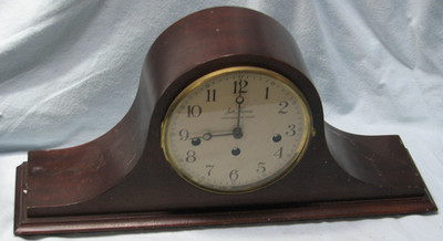 Seth Thomas Westminster Chime 8 Day Key Wound Woodbury 1302 Mantel Clock Germany