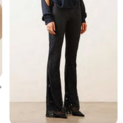 SW3 Bespoke $297 Kensington Lace Flare Bell Bottom Pants 4