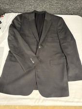 Express Design Studio Blazer Modern Fit Two Button Black/ Pinstriped Jacket 40R
