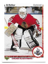 ED BELFOUR 1990-91 UPPER DECK ROOKIE CARD NEAR MINT+ CONDITION. rookie card picture