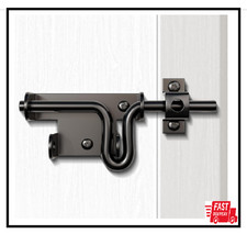 Slide Bolt Gate Latch Door Lock with Padlock Hole for Wooden Fence Shed