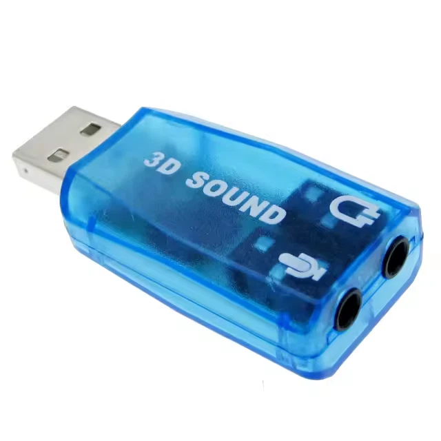 USB External 5.1 Sound Card 3D Virtual Audio Adapter Mic Speaker Plug & Play PC - Image 4 of 4
