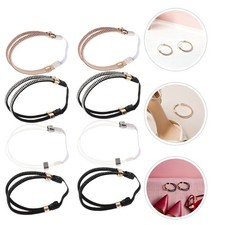 4 Pairs Anti-loose Adjustable Ankle Straps Elastic Heel for Sandals