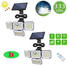 333 LED Solar Lights Outdoor Waterproof Motion Sensor Security Wall Lamp 3000LM