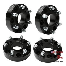 Wheel Spacer Set of 4 Black - 6 Lug 1.5 inches 38mm Real Forged 1.5 Inch 6x5.5