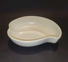 Hull Pottery #F14 Off-White Leaf Shaped Bowl Vintage USA MCM Art Mid Century Mod
