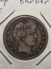 1904. Barber Quarter , VF
