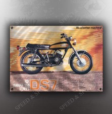 VINTAGE YAMAHA 250 STREET DS7 MOTORCYCLE BANNER