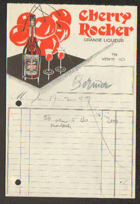 LA COTE-SAINT-ANDRE (38) DISTILLERIE ,LIQUEUR CHERRY ROCHER 