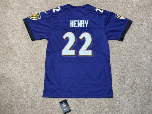 Baltimore Ravens Derrick Henry #22 Purple Jersey Stitched Adult Sizes M-4XL - Picture 2 of 7