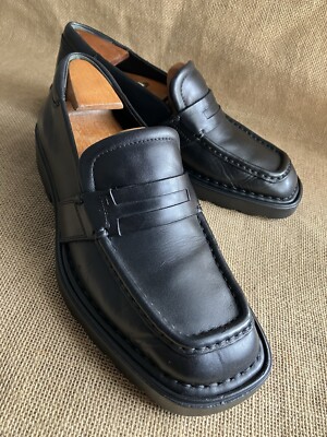 SALVATORE FERRAGAMO Men’s Black Leather Penny Loafers Amazon.com | Ferragamo Penny Black Pebbled Leather Dress  main image 2