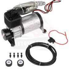 130PSI 12V Air Compressor Kit For Train Horns Air Horn Air Suspension Kit