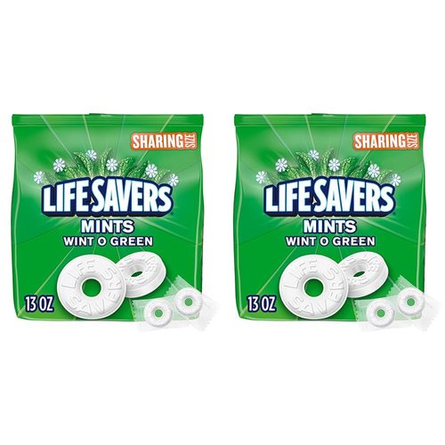 LIFE SAVERS Wint-O-Green Breath Mints Bonbons, gemeinsame Größe, 13 Unzen Beutel - Bild 1 von 12