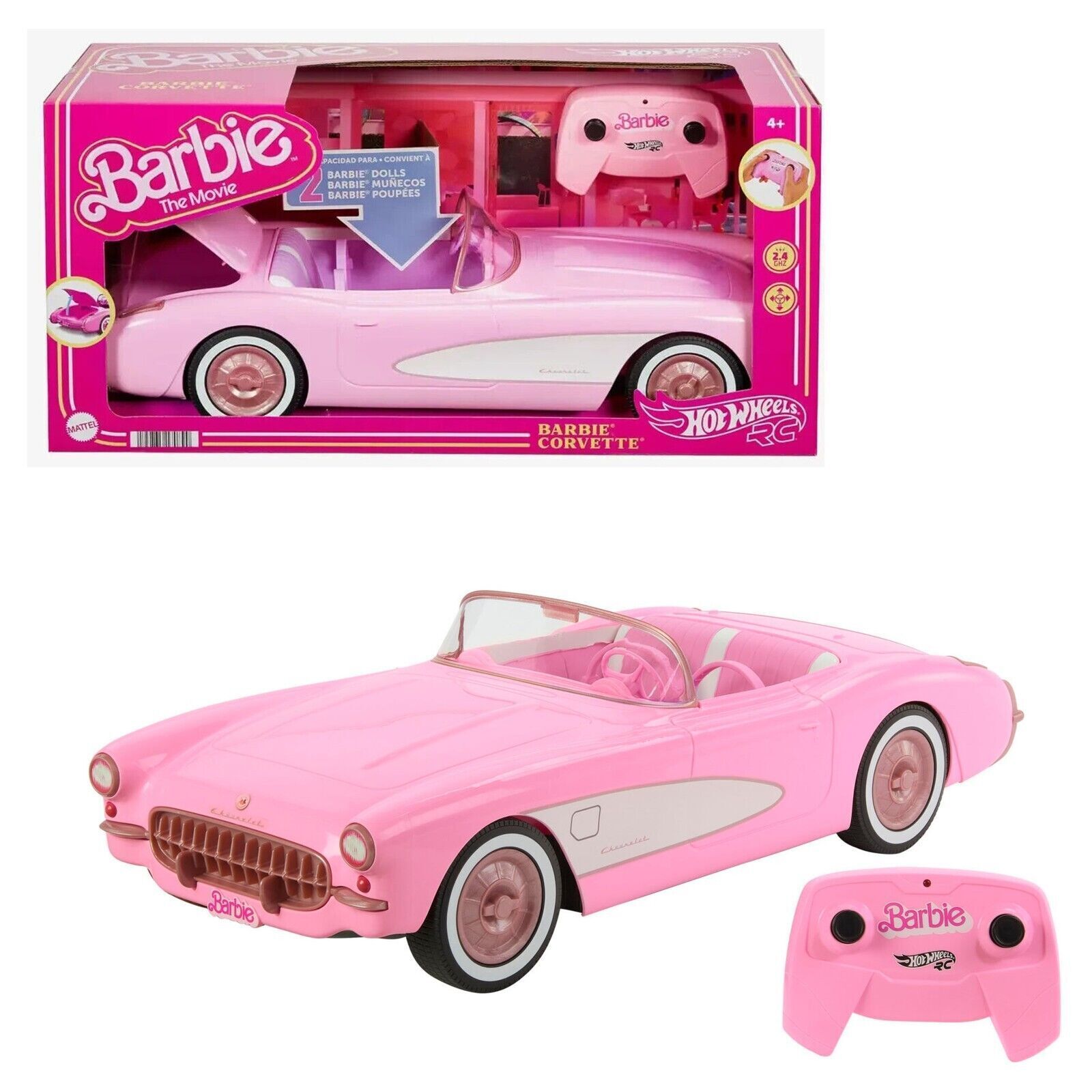 Voiture télécommandée Hot Wheels RC Barbie Corvette de Barbie: The