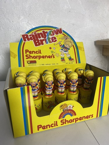 Vintage 1980s Rainbow Brite Pencil Topper Shop Display Very Rare LGX - Picture 5 of 24