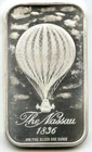 The Nassau 1836 Blimp 999 Silver 1 oz Medal Bar Ingot Bullion Madison Mint H522