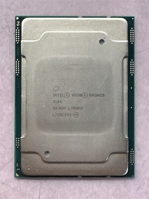 INTEL XEON BRONZE 3104 6-CORE LGA 3647 1.70GHz SR3GM SERVER CPU PROCESSOR