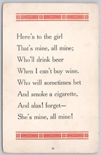 Poem Love & Romance Divided Back Postcard