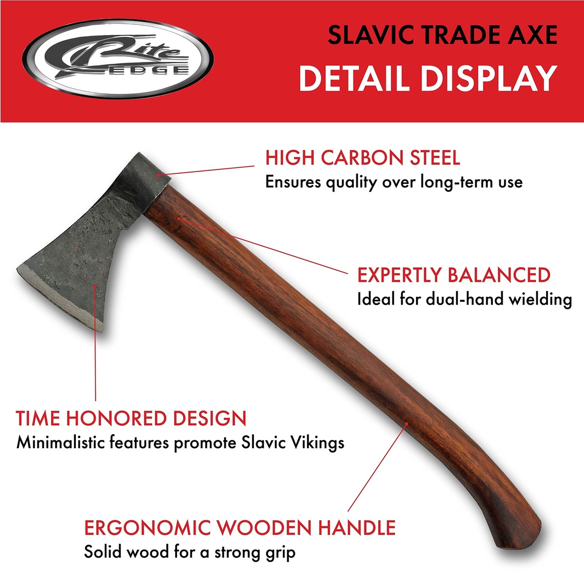 New India Made 16in Slavic Trade Axe 242603 | eBay