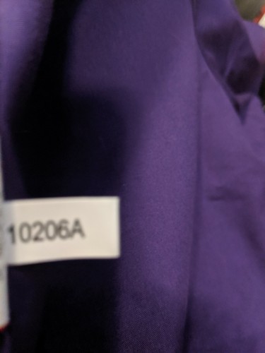 Dickie's 10206A Eggplant 2X Short Sleeve Medical Jacket W/ Front Snaps) Unisex - Picture 8 of 9