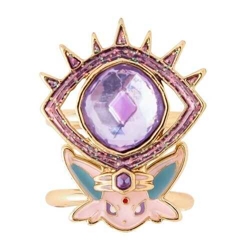Pokemon Centro Pokémon Accessorio Anello Psichico Terastal Espeon - Foto 1 di 8
