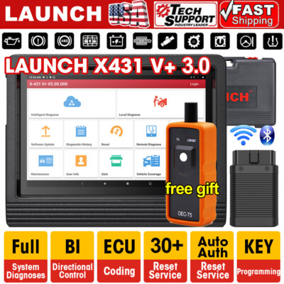 2025 LAUNCH X431 PRO3S+ V PRO5 + Coding Car Full System Diagnostic Scanner Tool