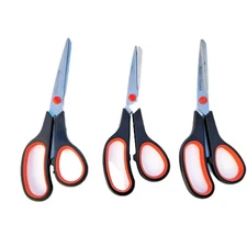 3 Pack All Purpose Stainless Steel Scissors Different Sizes & Lenghts Free Ship