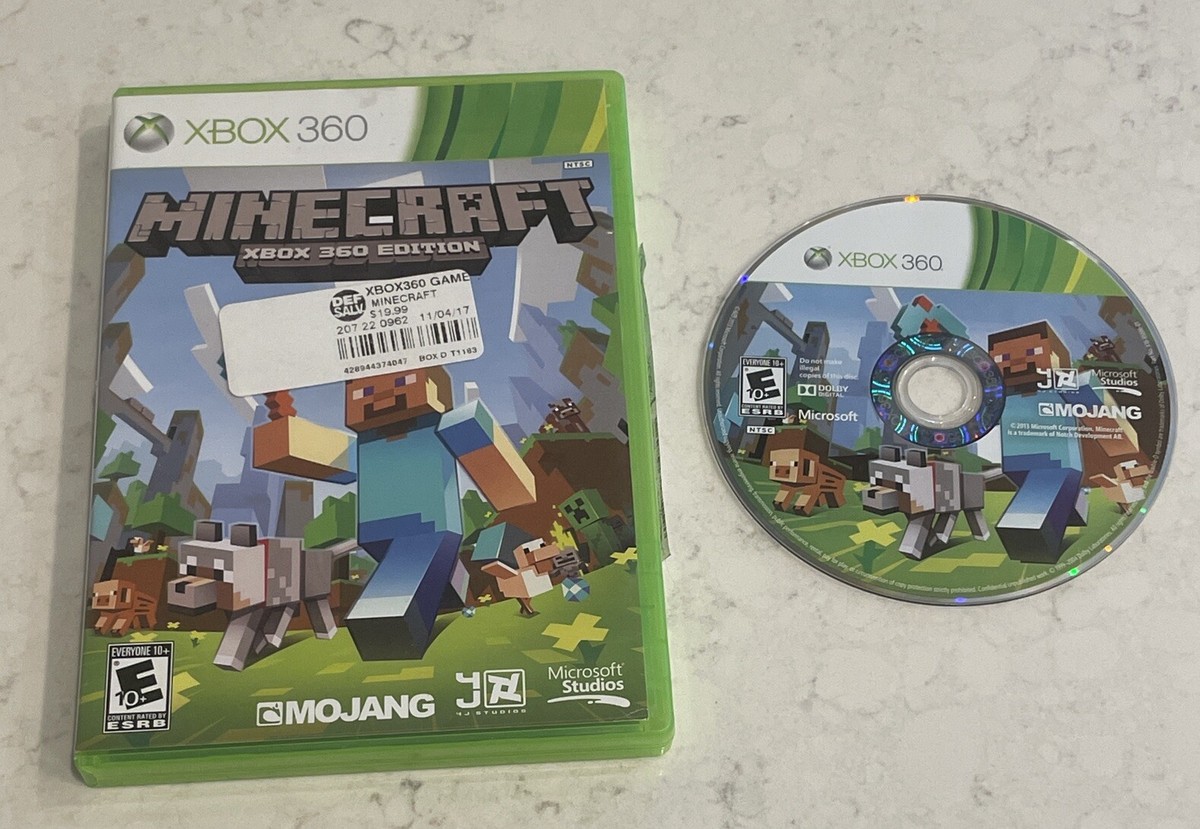 Minecraft: Xbox 360 Edition (Microsoft Xbox 360, 2013) No Manual