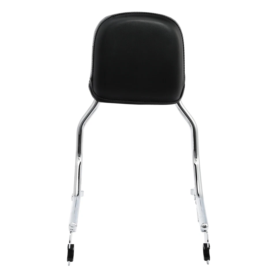 Chrome Sissy Bar Upright Backrest pad Fit For Harley Softail FXLR FLSB 2018-23 - Image 4 of 4