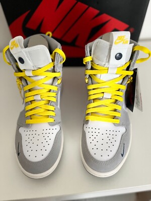 Air Jordan 1 High Switch LIGHT SMOKE/WHITE US Men 8.5 CW6576-100