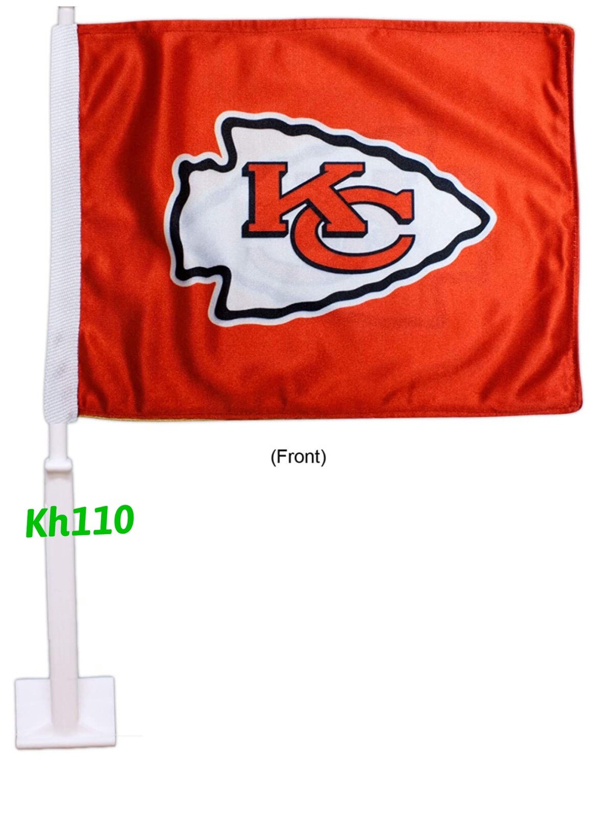 NFL Kansas City Chiefs Car Auto Flag & Pole 2 sided 2 Tone Color eBay