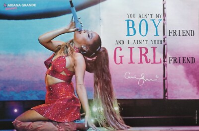ARIANA GRANDE - A3 Poster (42x28cm) - Autogramm Pinup Clippings BRAVO Magazine