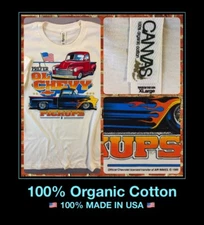 100% USA VTG 50's Chevrolet Pick-Up Chevy Truck Silverado GM Licensed T-Shirt XL