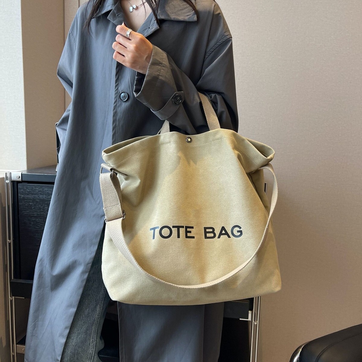 best seller high class big size super-thick canvas tote bag handbag