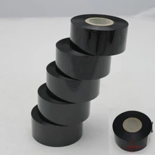 5 Rolls Hot Stamp Printer Black Ribbon For Hot Stamp Coding Printer Tape