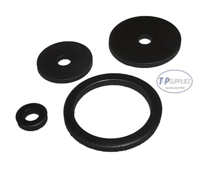 2x Viton Washers/Spacers | 3mm Thick, 42-60mm OD | Chemical Resistant
