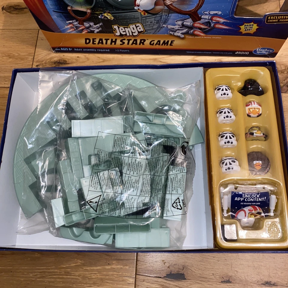 Hasbro Angry Birds Star Wars Jenga Death Star Game brand new 2012 sealed inside - Image 2 of 4
