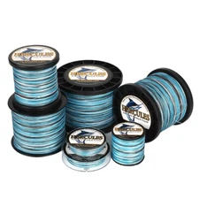 HERCULES 12 Strands Camo Blue Extreme 6-300lbs PE Braided Fishing Line Low-Vis
