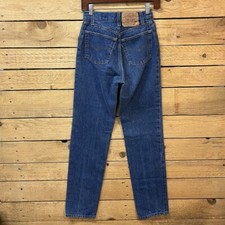 VTG Levi's 501 Jeans Women's 24x31 Button Fly Blue Denim Straight Made in USA