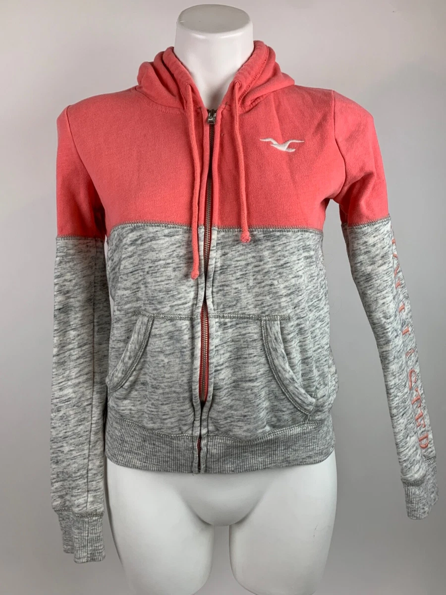 Coral zip online hoodie