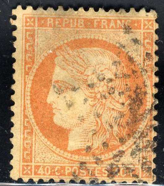 1870-73 FRANCE Orange Bordeaux Issue SC#59b A13 40c USED | eBay