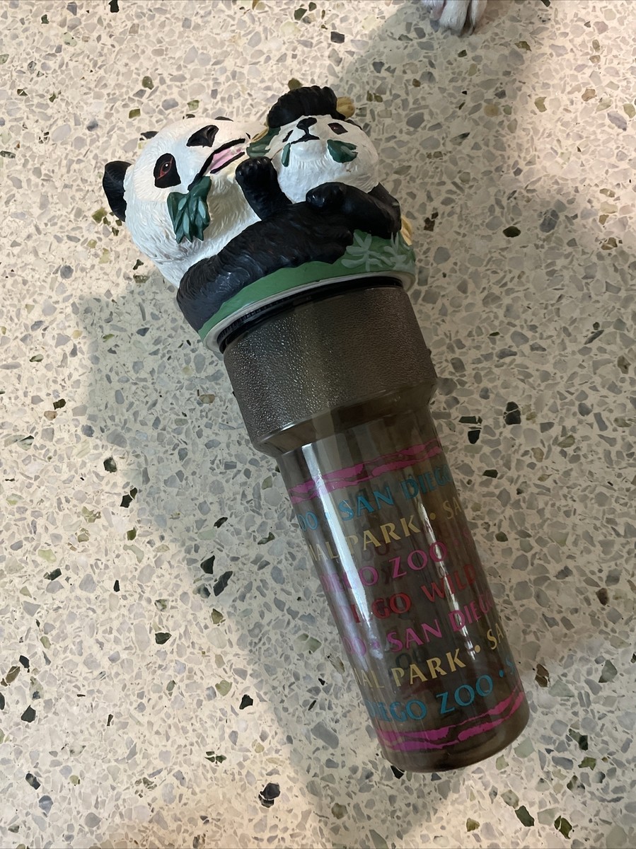 SAN DIEGO ZOO PANDA Animal Park Large Plastic DRINK CUP Souvenir