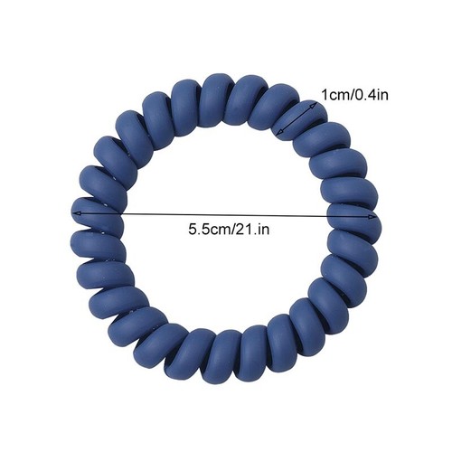 Telephone Wire Elastic Hair Band Girl Frosted Matte Ponytail Holder Rubber Ban j - Picture 13 of 37