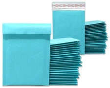 4x8, 6x10 Aqua Kraft Bubble Mailers, NEW Padded Shipping Mail Envelopes 4x7, 6x9