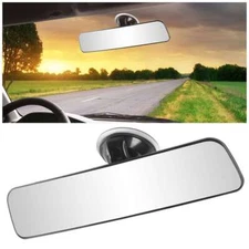 Car Truck Interior Rear View Mirror Wide Suction Cup Mirror Universal Adjustable