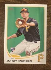 2013 Topps Mini Pittsburgh Pirates Baseball Card #421 Jordy Mercer Rookie