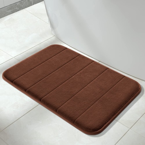 Premium Memory Foam Bath Mat Soft Non-Slip Absorbent Bathroom Rug Shower Carpet - Picture 47 of 91
