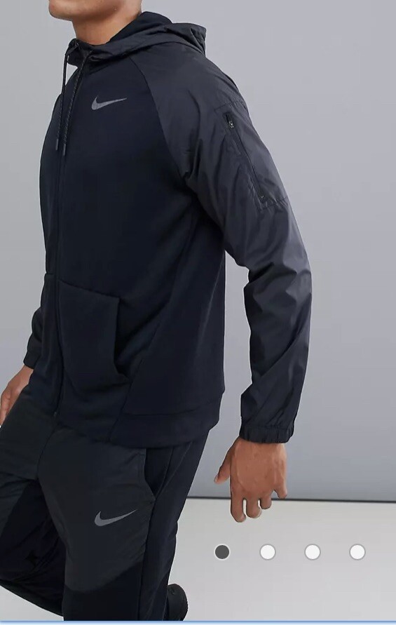 Nike Jacket Training Utility Full Zip Hoodie In Black AH6244-010 Size M |  eBay