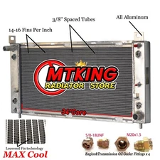 34" Aluminum Radiator for Chevy Silverado 1500 2500 Suburban Tahoe 4.8 5.3 6.0L